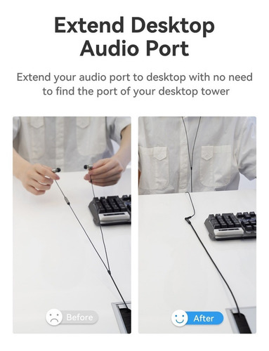 Cable De Audio Extension Vention 4 Polos Auxiliar 3.5mm 5m