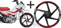 Comprar Faixas Adesivos Pop 110i Rally + Frisos Adesivos Rodas Pop