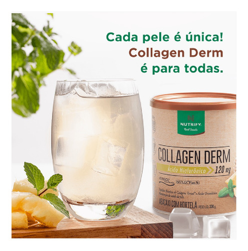 Collagen Derm Abacaxi Com Hortelã - Nutrify 330g