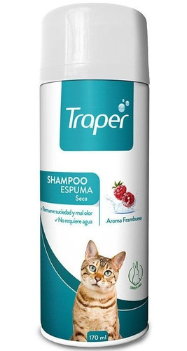 Traper Shampoo Espuma Seca  Gato 170ml 