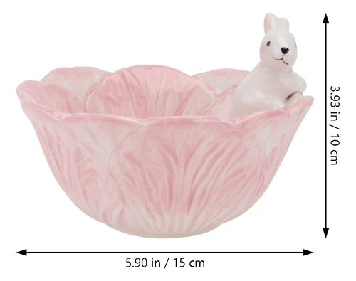 Cuenco De Cerámica Para Comer Conejos, Adorable Cuenco Infan
