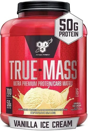 Proteina Bsn True Mass 5.75 Lbs Ganador Los Sabores Sabor Vanilla