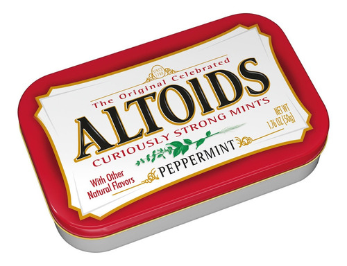 Mentas Altoids Caramelos Naturales Sabor A Hierbabuena × 50g