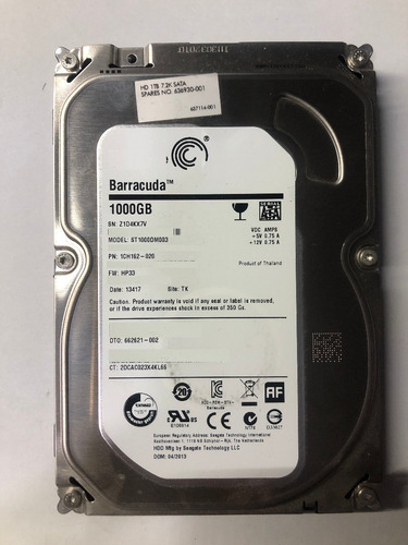 Disco Duro Interno Seagate Barracuda 1tb Desktop (Usado)