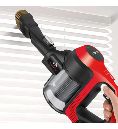 Aspiradora inalámbrica Vertical Bosch Serie 6 Pro Animal 0.3L roja BBS61PET2