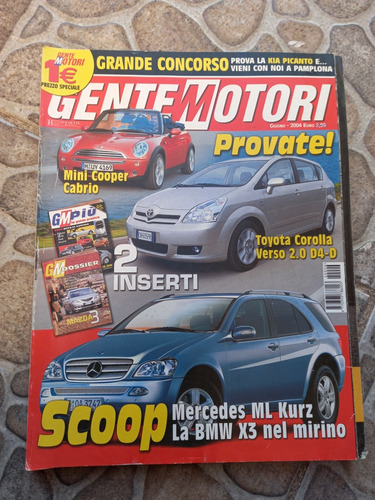 Revista Italiana De Autos Gente Motori 2004 - 302 Paginas (Usado)