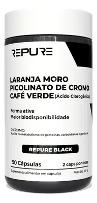 Laranja Moro Morosil + Cromo + Café Verde (ácido Clorogênic) Repure Nutrition - 90 Cápsulas