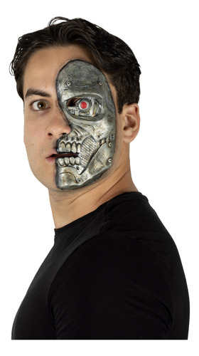 Aplicación Media Cara Zombie Cyborg