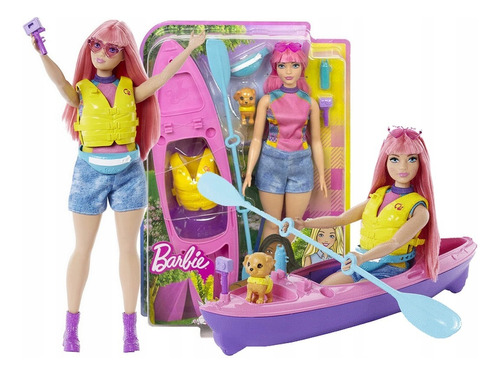 Barbie Kayak Camping