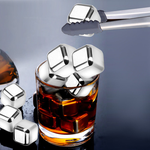Js Cubitos De Hielo Reutilizables Whiskey Stones De Acero