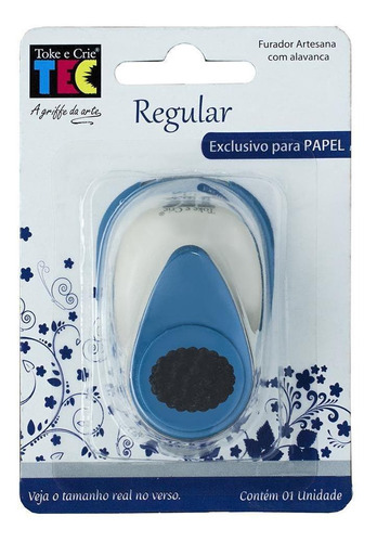 Furador Regular Alavanca (papel) Escalope Oval Tec