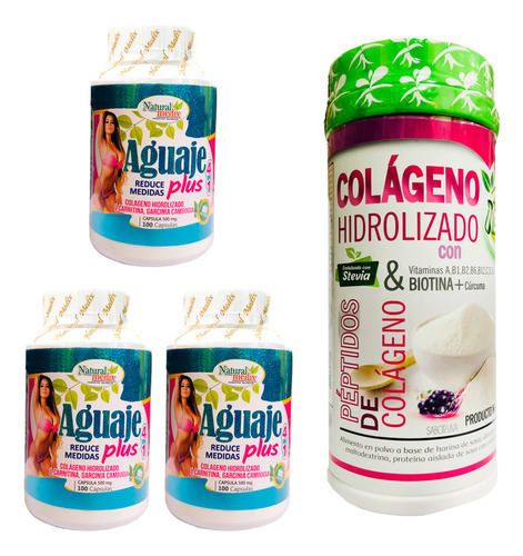 Aguaje Plus X3 + Colageno Hidrolizado Sabor Uva