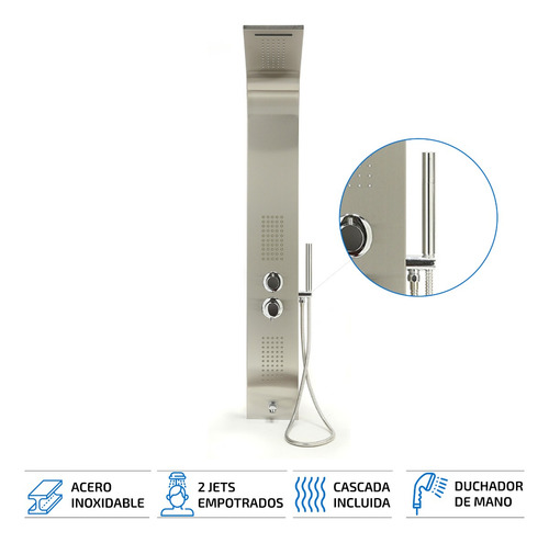Ducha Con Hidromasaje Escocesa Columna Jets Duchador Cascada