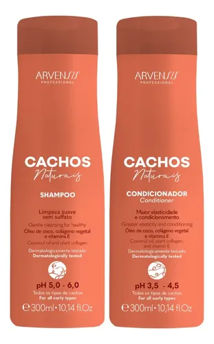 Kit Arvensis Shampoo e Condicionador Cachos Naturais 300ml — R$ 98,90 em Mercado Livre