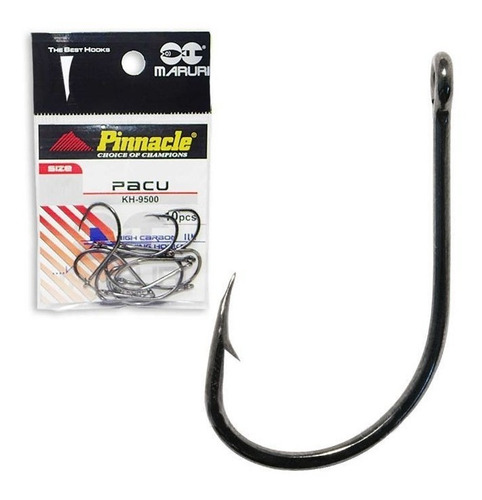 Anzol Pinnacle Pacu N°1/0 (2,3cm) Black, 10un.