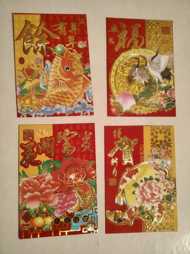 Imagen 4 de 4 de Sobres Chinos Rojos Feng Shui