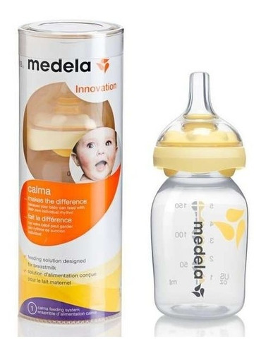 Imagen 2 de 7 de Mamadera 150 Ml Calma Medela By Maternelle