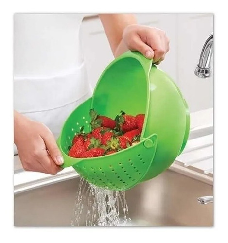 Set Docena Bowl Colador Rebatible Plastic Art Ensaladera