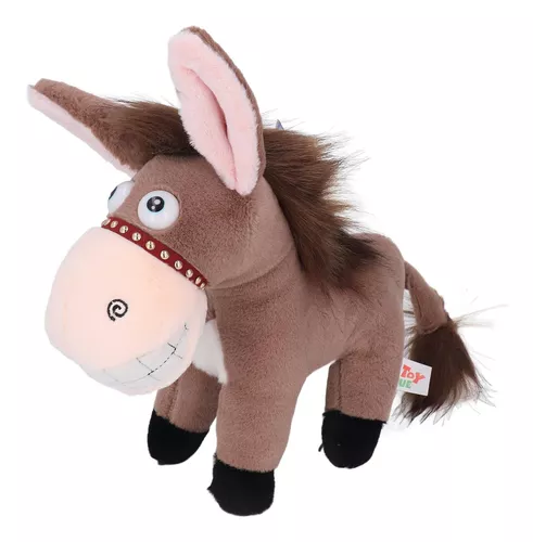 Cinza dos desenhos animados brinquedo de pelúcia burro pequeno 18cm  brinquedo macio brinquedo do bebê presente de natal w0309 - AliExpress