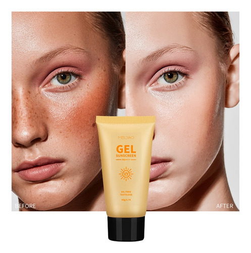 Gel Protector Solar Facial Melao Spf 50, Hidratante Diario,