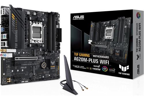 Motherboard Asus Tuf Gaming Amd A620m Plus Wifi Am5 Ddr5 M.2 Negro
