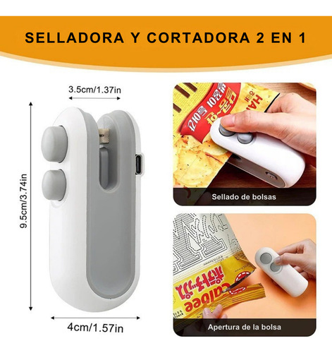 Sellador Al Vacío Usb Genérico Portátil Magnético