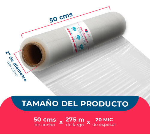 Film Stretch Transparente 1,4kg 275m Pack Mayorista - 1 Und
