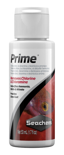 Prime Seachem 50 Ml Acondicionador De Agua Para Acuario