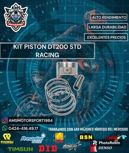 Kit Piston Dt200std Racing 