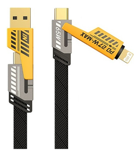 Tipo De Cable: Cable De Datos Usb De Carga Rápida, 4 En 1