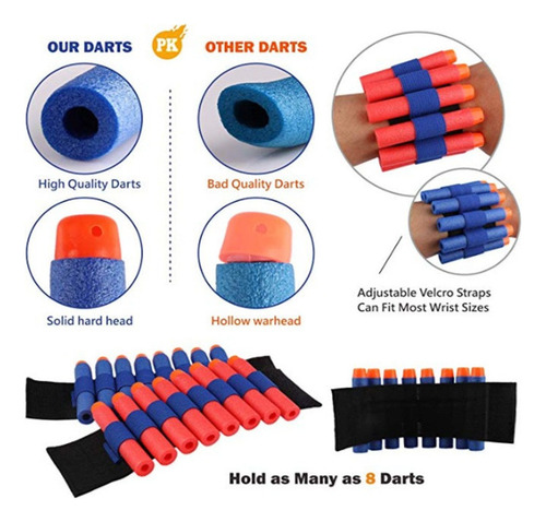 Juego De 2 Piezas De Accesorios Nerf Chaleco Táctico Para Ni