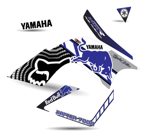 Kit Calcomanias Para Yamaha Raptor 700r Sirve De 2006 A 2019