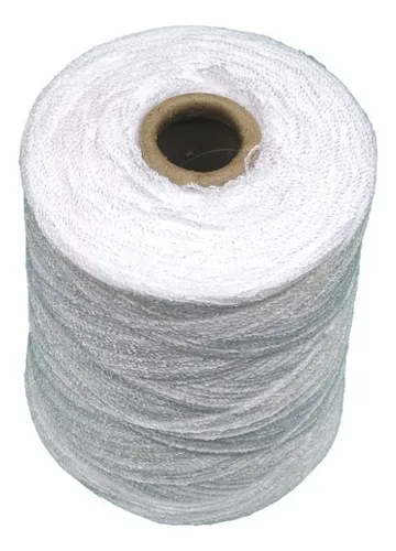 Medio Kilo Hilo Estambre Cristal Blanco