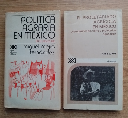 2 Libros Política Agraria En México - El Proletariado Agríco