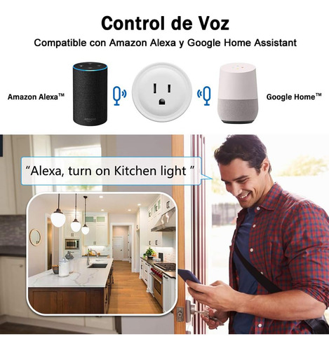 Mini Enchufe Inteligente Wi-fi Control Remoto 2 Piezas