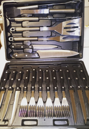 Perucamping Set De 20 Utensilios Para Parrilla