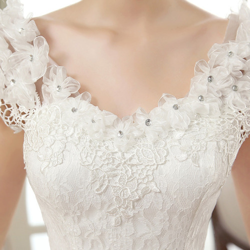 Vestido De Novia Con Apliques De Tul De Encaje Para Dama