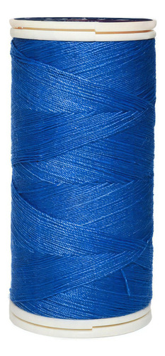 Caja 12 Pzas Hilo Coats Poliéster Liso 3 Cabos Fibra Corta Color T6980-1303 Azul Medio