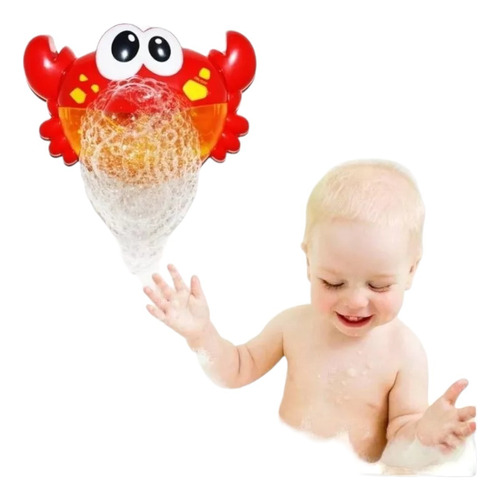 Juguete Cangrejo Burbujas De Baño Tina Para Bebes
