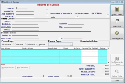 Software Para Mueblerías Con Cambaceo O A Crédito