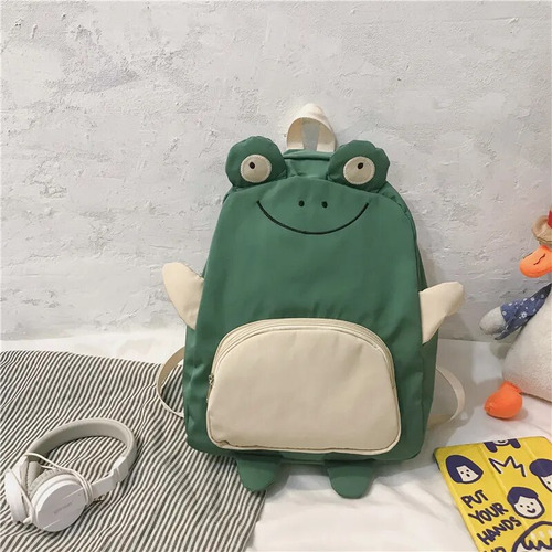 Mochila De Dibujos Animados Little Monster Frog Chick Para M