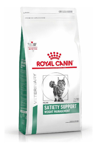 Alimento Royal Canin Veterinary Satiety Support Weight Management para gato adulto sabor mix en bolsa de 1.5kg