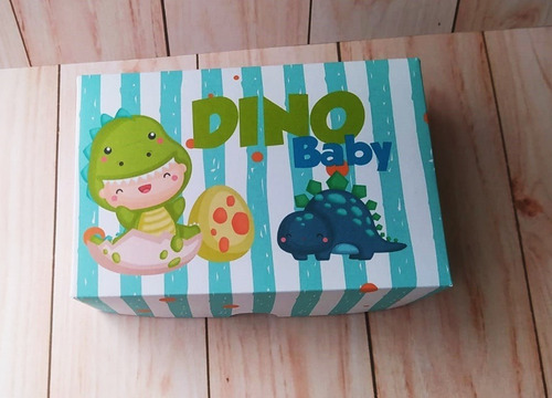 Imagem 3 de 3 de 30 Caixas Lembrança Festa Infantil Dinossauro Baby Cute