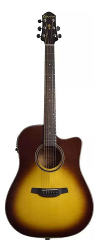 Violão Crafter Hd250 Dreadnought Aço Acústico Brown Burst