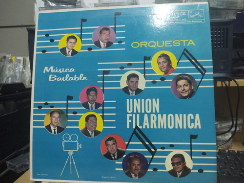 Orquesta Unión Filarmónica Música Bailable Vinilo,lp,acetato