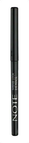 Delineador De Ojos Intense Look Retráctil Waterproof Note Color Negro