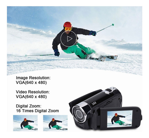 Videocámara Full Hd Rotación 270° 1080p 16x Digital