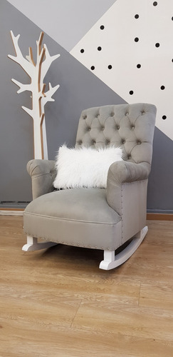 Imagen 2 de 6 de Sillon Mecedor,sillon Milano, Pana Ideal Para Amamantar