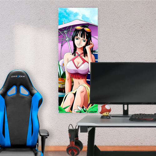 Cuadro Grande 30x80 Cm One Piece Nico Robin Sombrilla