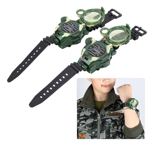 Reloj Walkie Talkies 2 Piezas Niños Simulación Militar